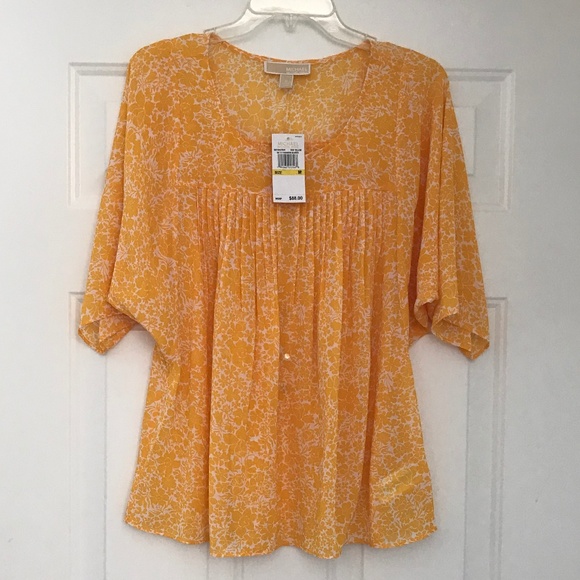 MICHAEL KORS Tops - MICHAEL KORS Top Taxi Yellow